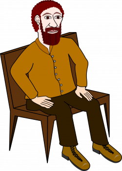 Clipart - Sitting giant