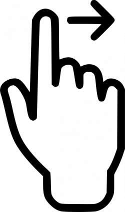 Swipe Finger Hand Touch Screen Right Svg Png Icon Free Download ...