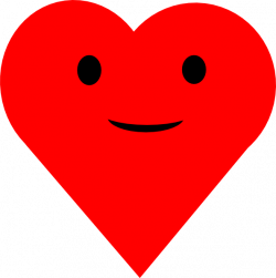 Red Heart Smile Clip Art at Clker.com - vector clip art online ...