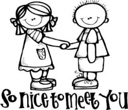 Nice to meet you | cute images | School clipart, Clip art ...