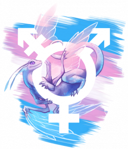 Saturday again means another pride dragon :D This time it's trans ...