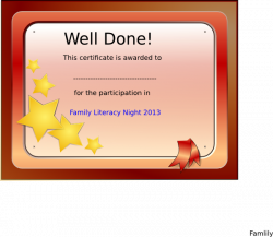 Participation Certificate Clip Art at Clker.com - vector clip art ...