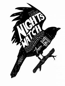 night's watch crow (t-shirt design) by afternoon teelight | game of ...