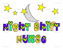 Night Shift Nurse wallpaper - hot4tees_bg@yahoo_com - Spoonflower