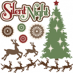 Silent Night SVG cutting files christmas svg cuts christmas tree ...