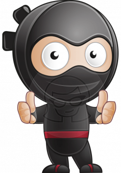 Ami the Small Ninja: This ninja cartoon character brags with a huge ...
