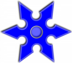 Blue Throwing Star Clip Art at Clker.com - vector clip art online ...