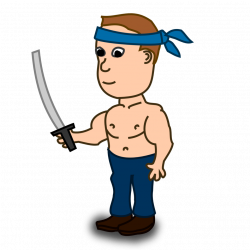 Public Domain Clip Art Image | Comic characters: Fake Ninja | ID ...