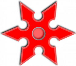 Red Throwing Star Clip Art at Clker.com - vector clip art online ...