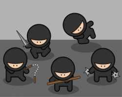 Ninjas Clip Art at Clker.com - vector clip art online ...