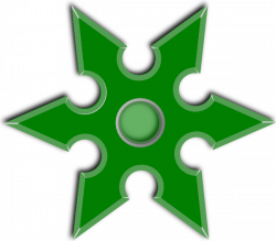 Green Throwing Star Clip Art at Clker.com - vector clip art online ...
