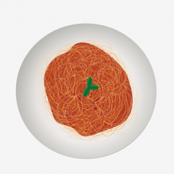 Delicious Tomato Noodle Food Illustration, Food, Tomato ...