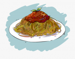 Pasta Bolognese Hand Painted Original Png And Psd - Western ...