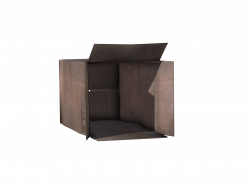 Cardboard Box Open Front View transparent PNG - StickPNG