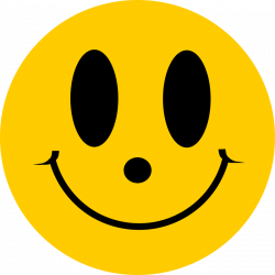 Clipart - Simple Flat Smiley Face Smile