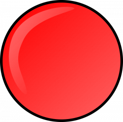 Clipart - red round button