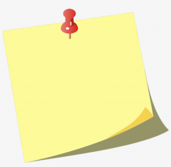 Pin Clipart Posted Note - Notice Board Transparent ...
