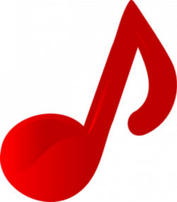 Music Note Red Images Clip Art - 3774 - TransparentPNG