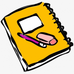 Clipart Of Journal, Notes And Example - Cartoon Book And ...