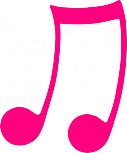 Pink Musical Note Clip Art at Clker.com - vector clip art ...