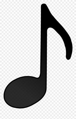 Clipart - Music Note Clipart Black And White - Png Download ...
