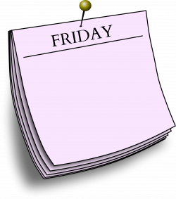 Clipart - Daily note - Friday
