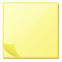 Public Domain Clip Art Image | Sticky Note Pad | ID: 13920111611314 ...
