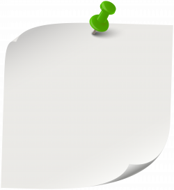 White Sticky Note PNG Clip Art - Best WEB Clipart