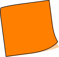 Orange Note Clip Art at Clker.com - vector clip art online, royalty ...