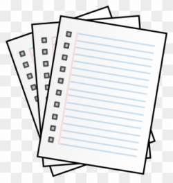 Take Note School Clipart - Page Of Writing Clipart - Png ...