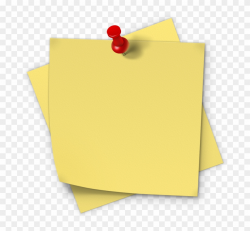 Sticky Note Clip Art - Post It Transparent Background - Png ...