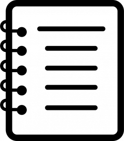 Notebook Of Spring With Lines Page Svg Png Icon Free Download ...