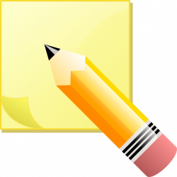 Sticky Notepad And Pencil Clip Art at Clker.com - vector clip art ...