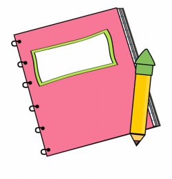 Paper Back School Clipart Pink - Notebook Clipart ...