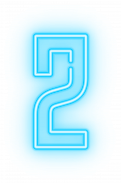 Neon Number Two Transparent Clip Art Image | Gallery Yopriceville ...