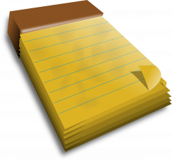 Yellow Notebook transparent PNG - StickPNG