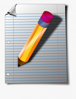Notepad Clipart The Cliparts - Pencil And Paper Png ...