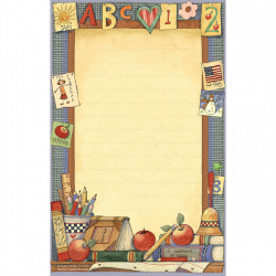 TCR4722 School Time Notepad from Susan Winget Image | marcos foto ...