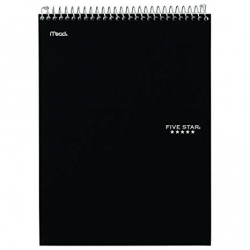 Five Star Top Bound Notebook, 1 Subject, College Ruled Paper, 100 Sheets,  11