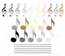 Music Notes Clip art, Music Class Clipart, Music Note Png, Glossy Pastel,  Piano Music class, Music Clipart, Sparkly Music Note Clipart