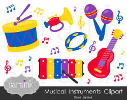 Music Clip Art - Instruments Clipart - Music Notes Clipart ...