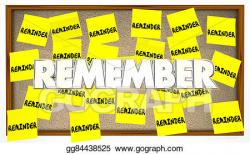 Clip Art - Reminder sticky notes remember important meeting ...