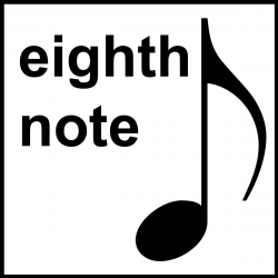 music clip art free | Clip Art: Music Notation: Eighth Note ...
