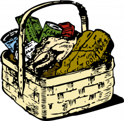Public Domain Clip Art Image | food basket | ID: 13529545815499 ...
