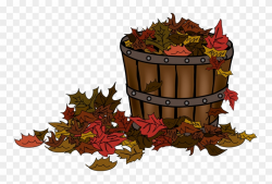 Basket Clipart Leaves - November Clip Art - Free Transparent ...