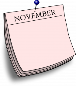 Clipart - Monthly note - November