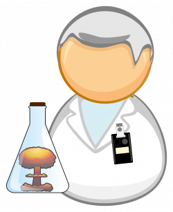 Clipart - Nuclear scientist / researcher