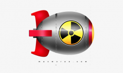 Jpg Black And White Library Nuclear Bomb Clipart - Nuke ...