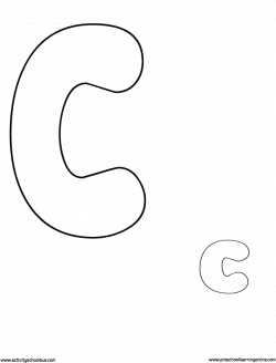 Printable-Bubble-letters-c.gif (604×794) | template | Pinterest ...