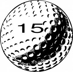 Golf Ball Number 15 Clip Art at Clker.com - vector clip art online ...